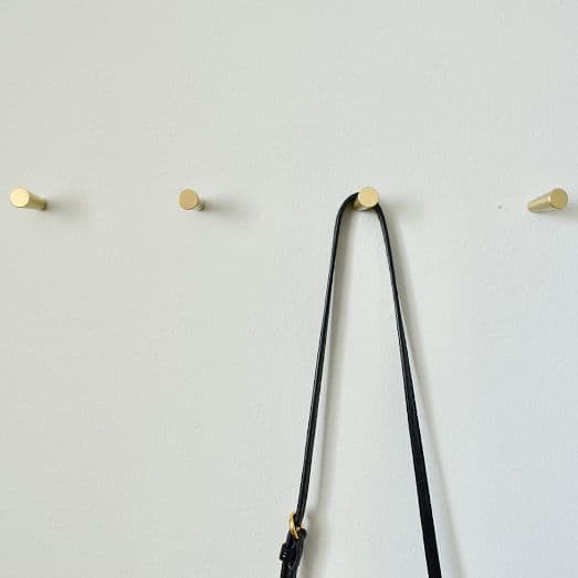 Modern Home by Bellver Brass Peg Wall Hooks - Set of 4