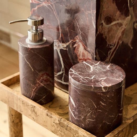 Pierce & Ward Marble Bath Accessories
