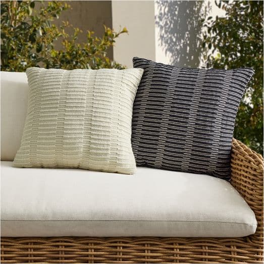 Outdoor Rib Stripe Pillow